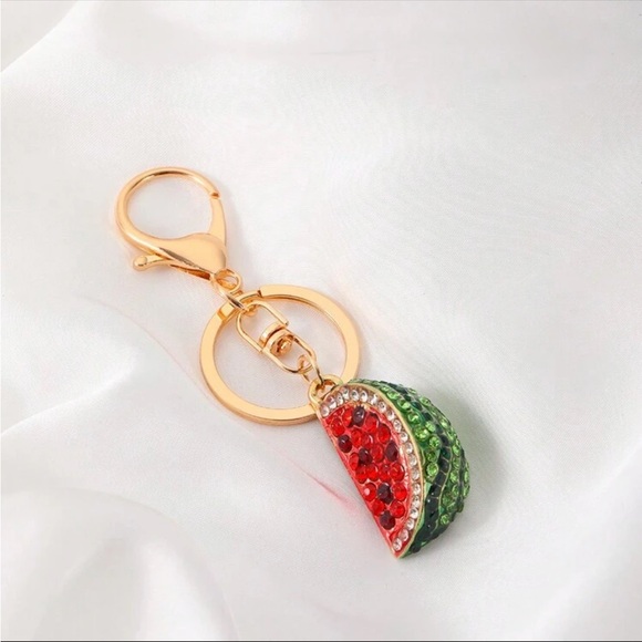 Other - Sparkling Watermelon 🍉 Slice Bag Charm Keychain NWT